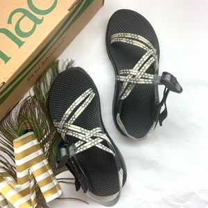 *Chacos - ZX/1 White & Gray Adjustable Sandals*